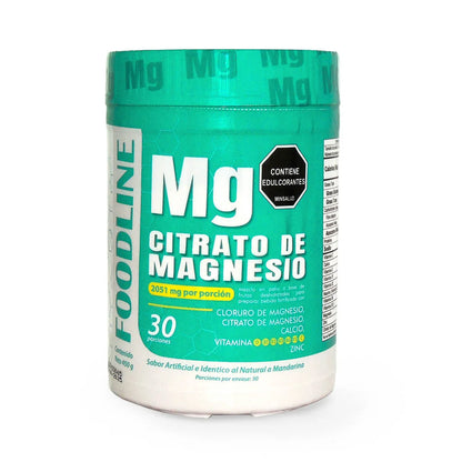 Citrato de Magnesio + Cloruro de Magnesio + Calcio + Vitaminas + Zinc - 450 grs.