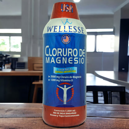 ¡Combo 2 frascos de CLORURO DE MAGNESIO + Vitamina D!