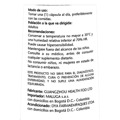 Frasco de cápsulas de CALCIO + Vitamina D3