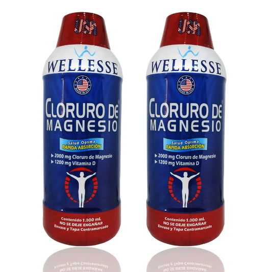 ¡Combo 2 frascos de CLORURO DE MAGNESIO + Vitamina D!