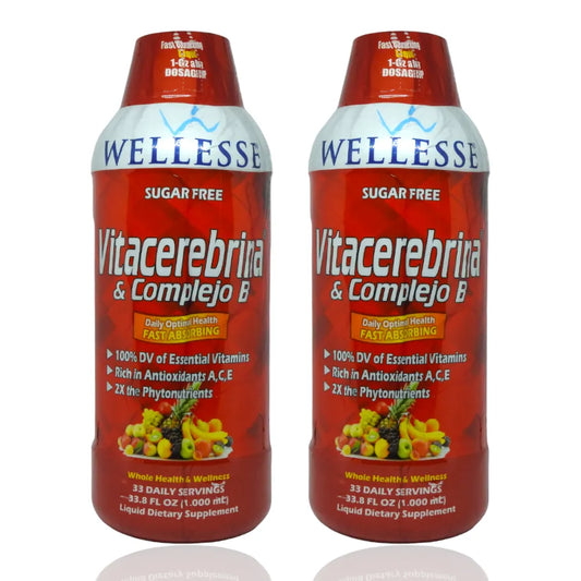 2 frascos de Vitacerebrina + Complejo B Minerales y Antioxidantes