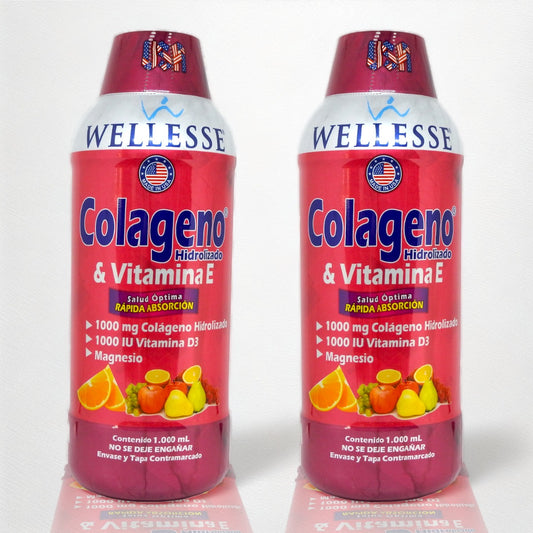 ¡Gran promoción! 2 frascos de COLÁGENO Líquido + Vitamina E + Magnesio